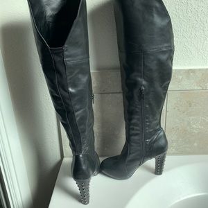 Torrid Wide Calf Over the Knee High Heeled Boots
